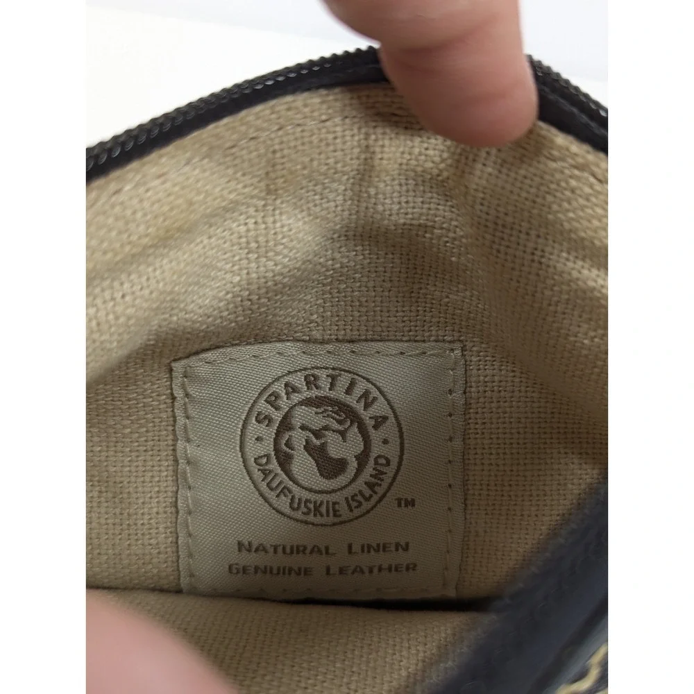 Spartina 449 Daufuskie Island Natural Linen‎ Fall Floral Wristlet Clutch w/Strap